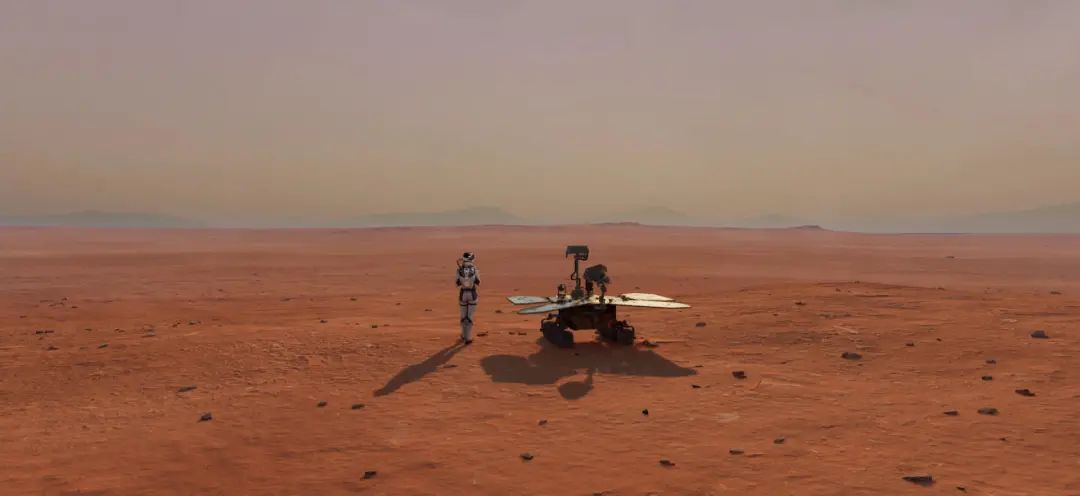 小诤先是来到了火星上最大的平原:直径3200公里的乌托邦平原