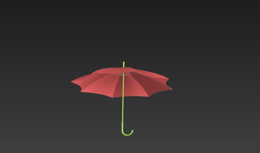 3dmax雨伞模型制作过程