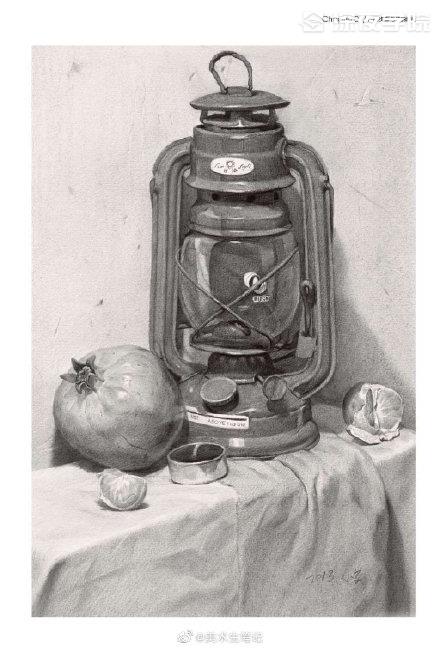 素描静物中金属感怎么体现出来？教你找对光源很重要！-原画插画资源