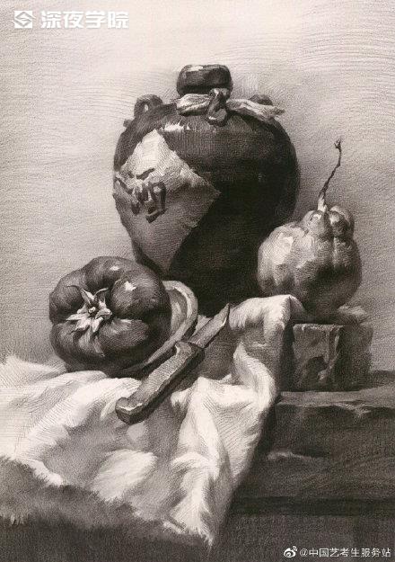 素描背景不会画？掌握这几点轻松画好素描静物~-原画插画资源-大神直播