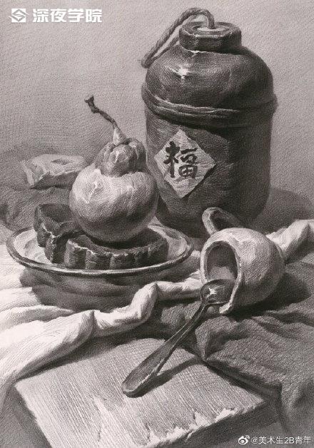 素描罐子不知道怎么画？把绘画秘籍都整理好了！速领！-原画插画资源