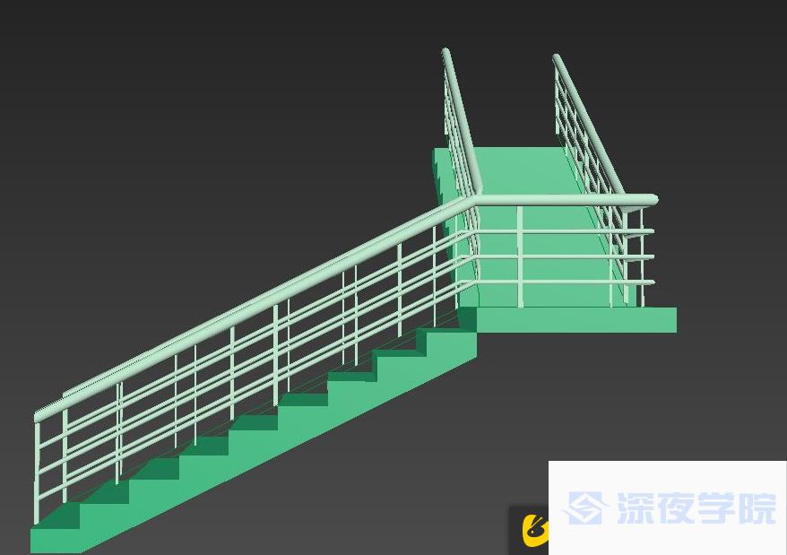 3dmax怎么制作l型楼梯?如何快速制作l型楼梯?