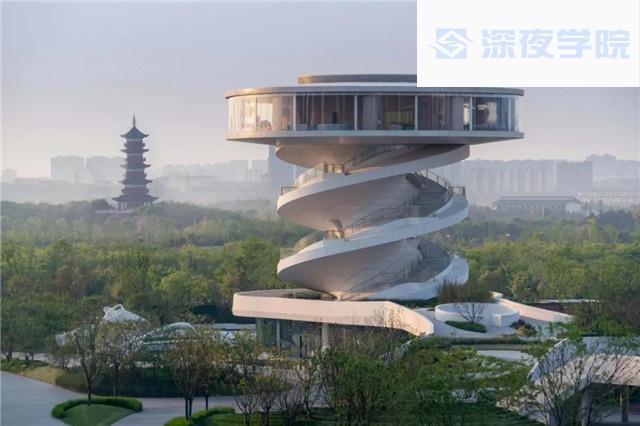 SU双螺旋塔建模思路图文教程-概念设计资源-深夜学院