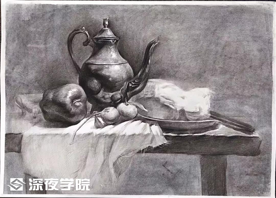 为什么别人画的素描静物那么棒？-原画插画资源-深夜学院
